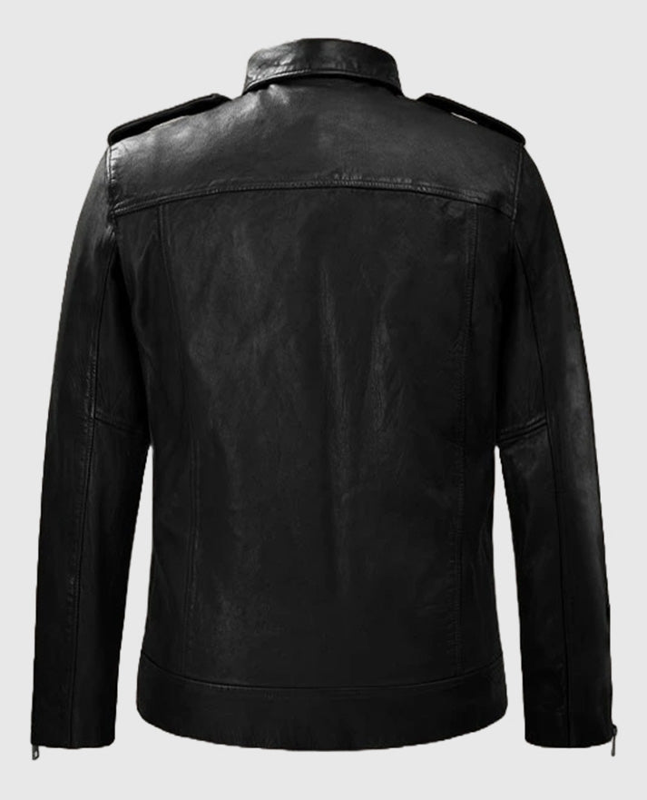 Black Rutland Riding Leather Jacket
