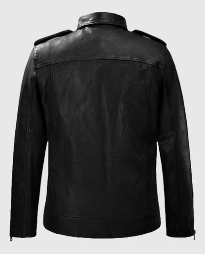 Black Rutland Riding Leather Jacket