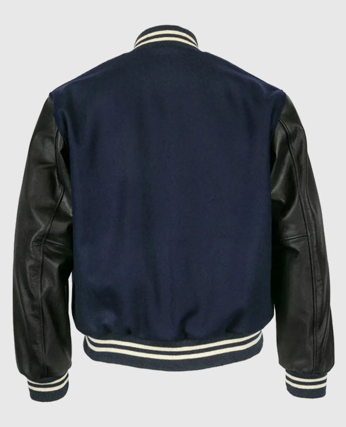 Black and Blue Detroit Tigers 1955 Varsity Jacket