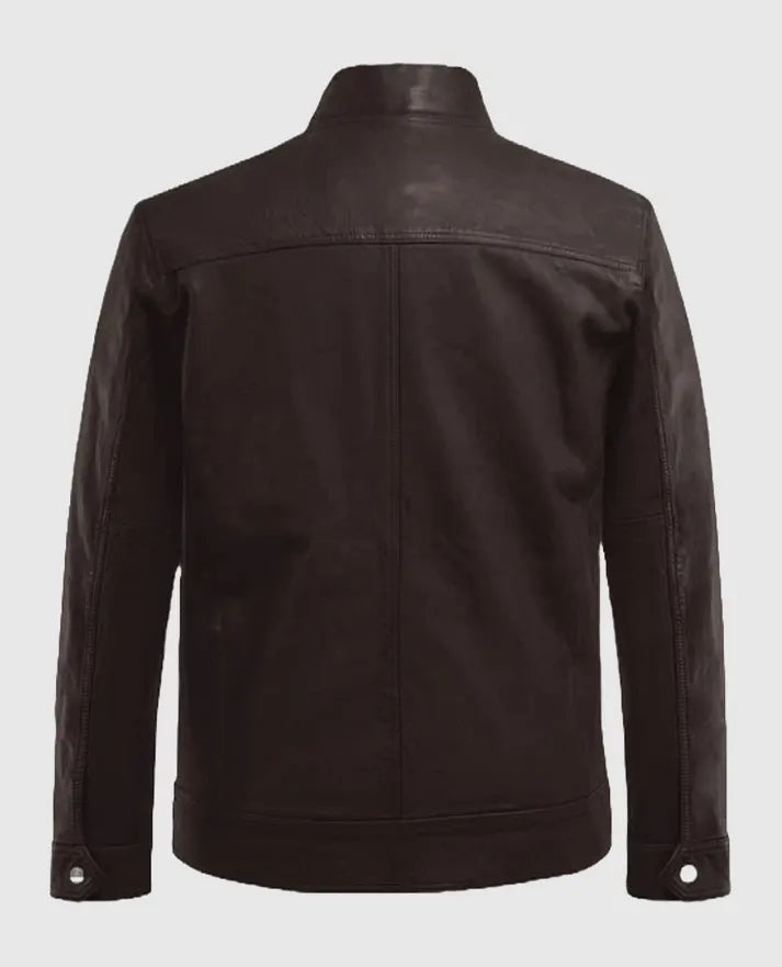  Brown Thunder Storm Biker Leather Jacket