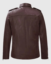 Burgundy Rutland Riding Leather Jacket
