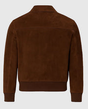 David Beckham Inspired Suede Brown Leather Jacket