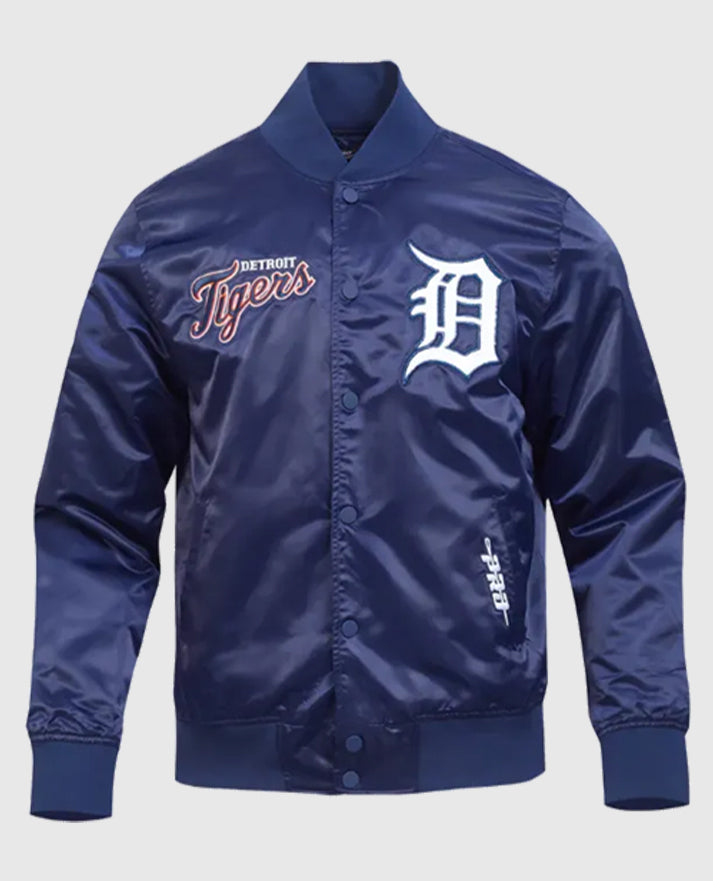Detroit Tigers Souvenir Satin Jacket
