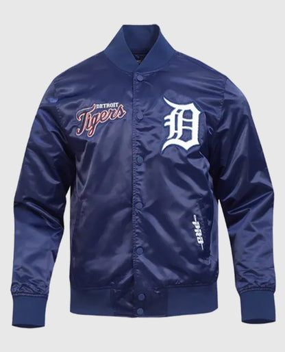 Detroit Tigers Souvenir Satin Jacket
