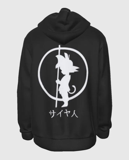 Dragon Ball Z White Shadow Kid Goku Black Hoodie