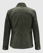 Frodo Green Suede Leather Jacket