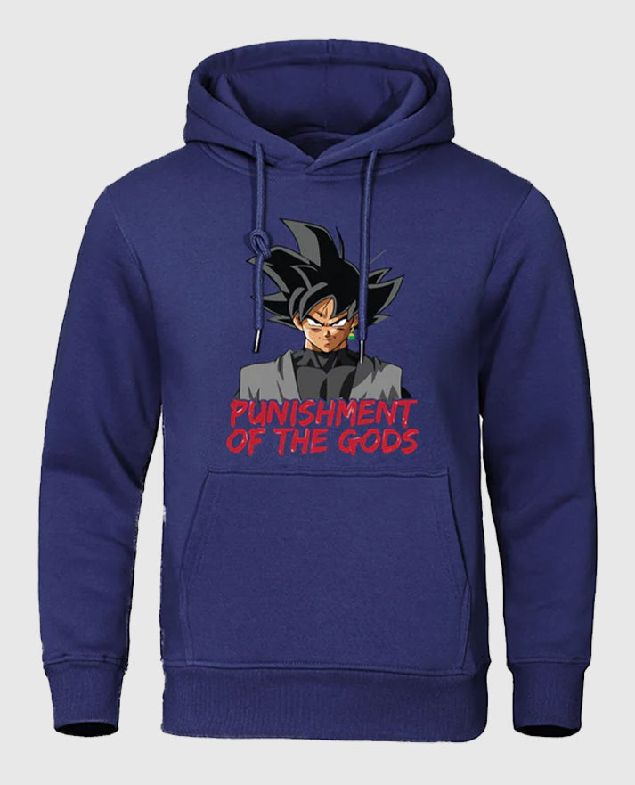Goku Punishment Navy Blue Hoodie