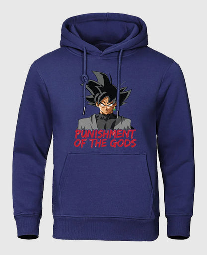 Goku Punishment Navy Blue Hoodie
