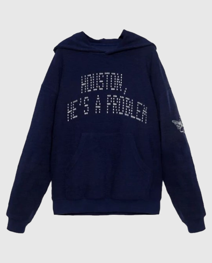 Houston, He's a Problem Racer Pullover Hoodie