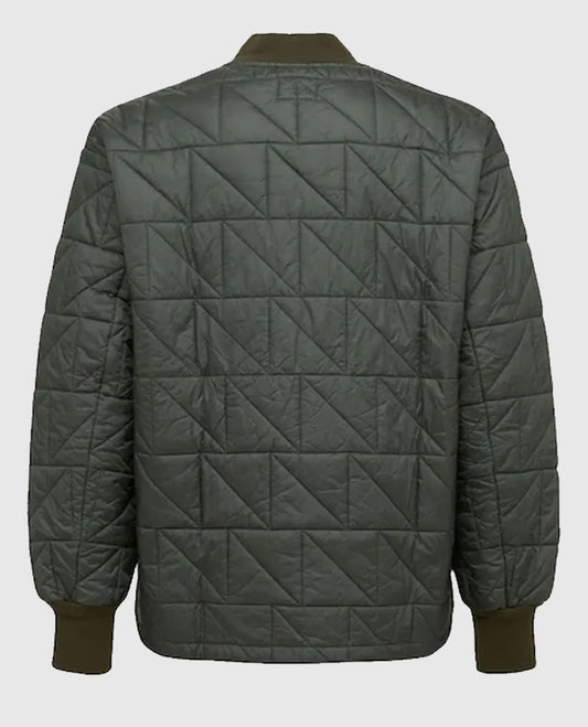 Jabari Banks Bel-Air 2022 quilted Gray Jacket