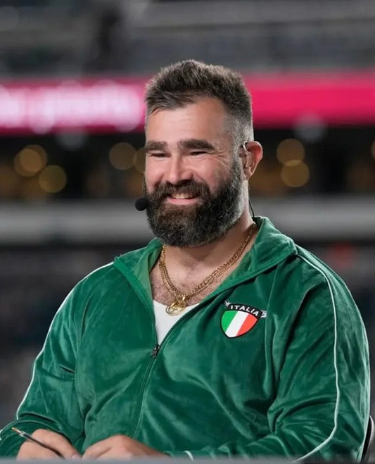 Jason Kelce Italia Green tracksuit