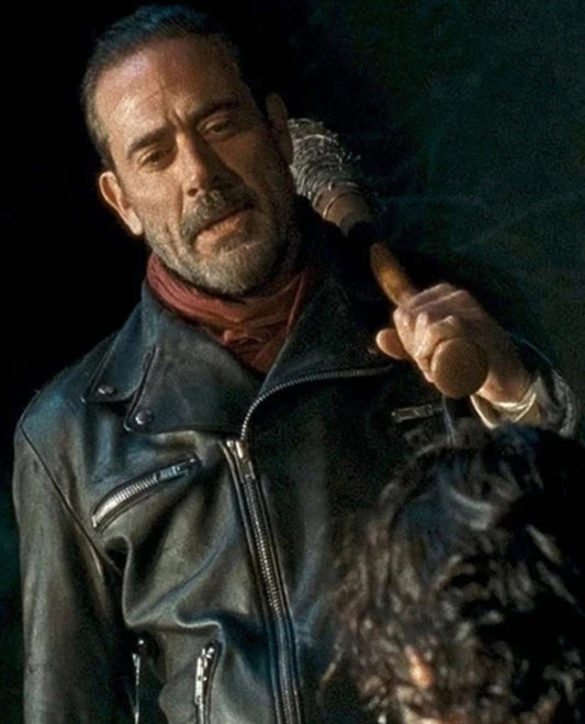 Jeffrey Morgan negan The Walking Dead Leather Jacket