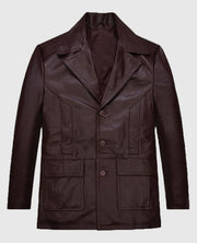 Johnny Depp Donnie Brasco Leather Blazer