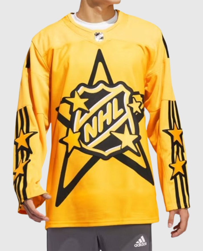 Justin Bieber NHL All-Star Yellow Jersey