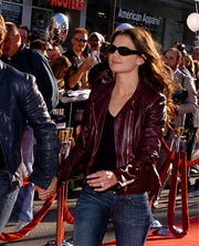 Katie Holmes Leather Jacket