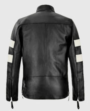 Keanu Reeves Black Leather Biker Jacket