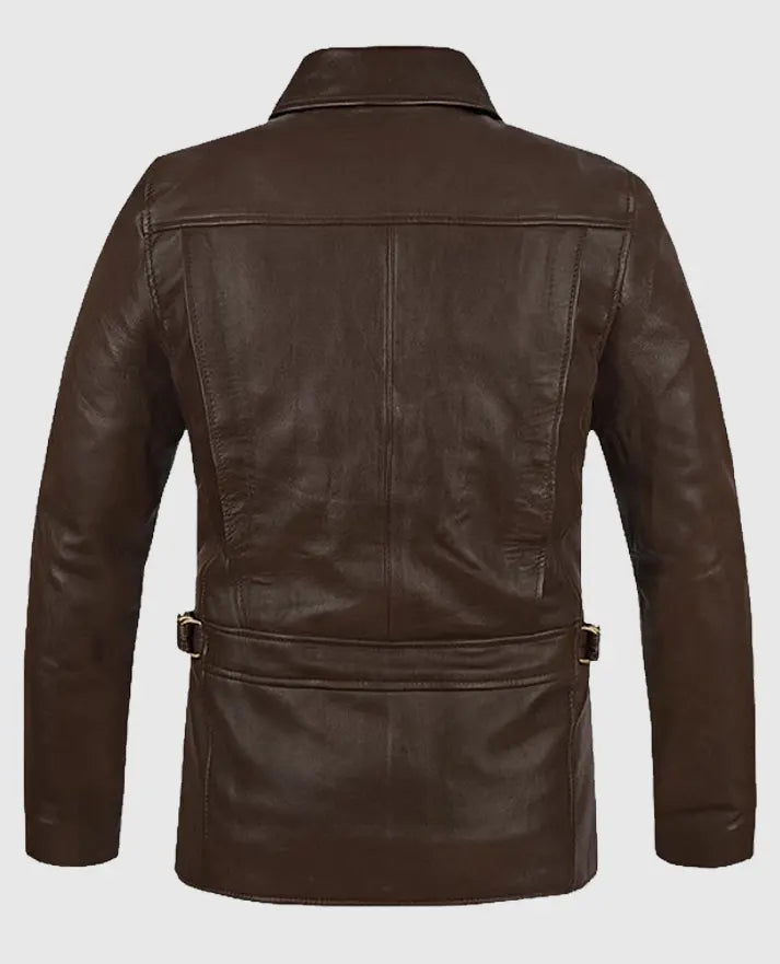 Leonardo DiCaprio Inspired  Inception Brown Leather Jacket