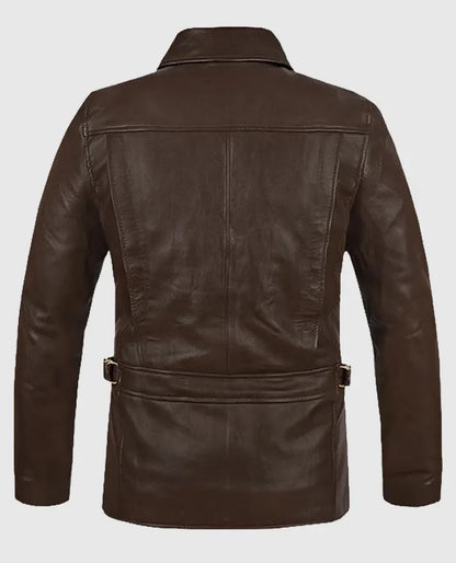 Leonardo DiCaprio Inspired  Inception Brown Leather Jacket