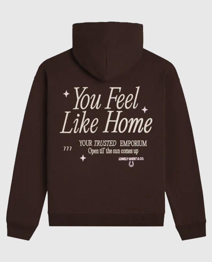 Lonely Ghost Brown Pullover Hoodie