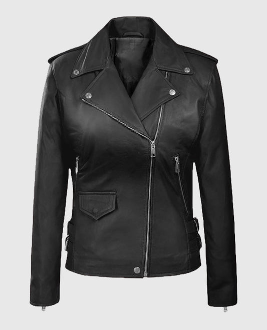 Lucy Hale Leather Biker Jacket