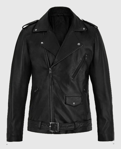 Marlon Brando The Wild One Black Leather Jacket