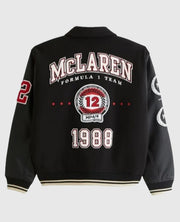 McLaren Black Varsity Bomber Jacket