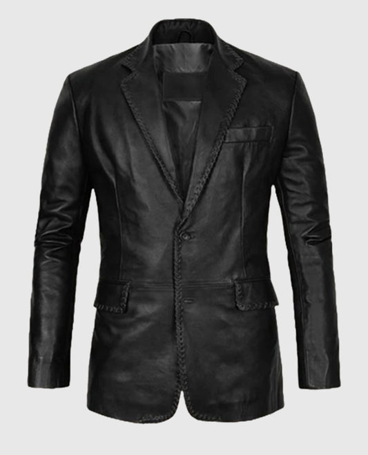 Medieval Leather Blazer For Men