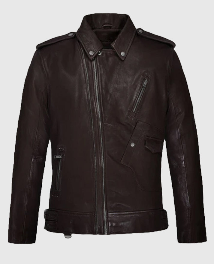 Men's Brown Falcon Rider Leather Jacket