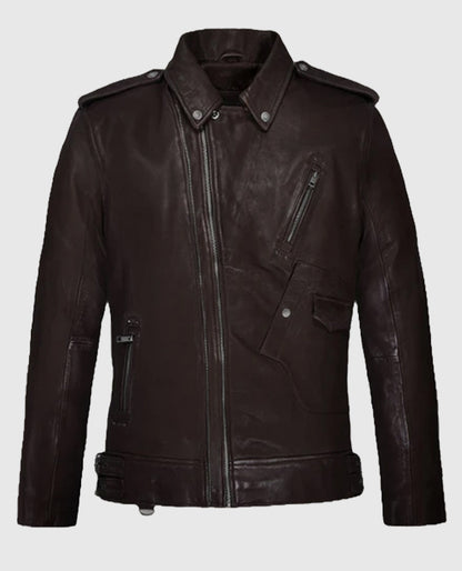 Men's Brown Falcon Rider Leather Jacket