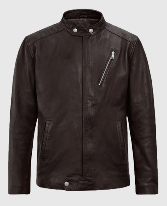 Men's Brown Motorad Biker Leather Jacket