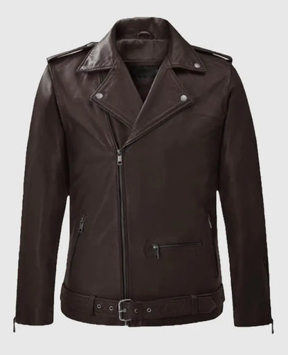 Men's Brown Rutland Riding Leather Jacket