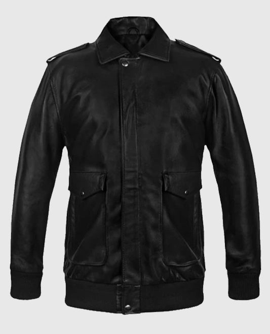 Men's Flight A2 Bomber Leather Jacket
