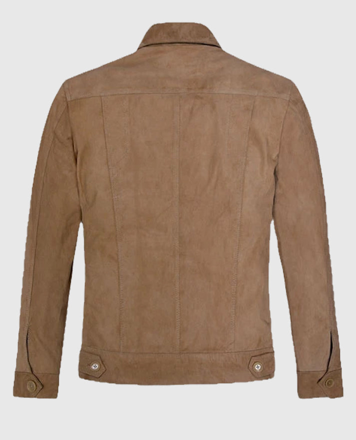 Men's Grunge Brown Leather Jacket