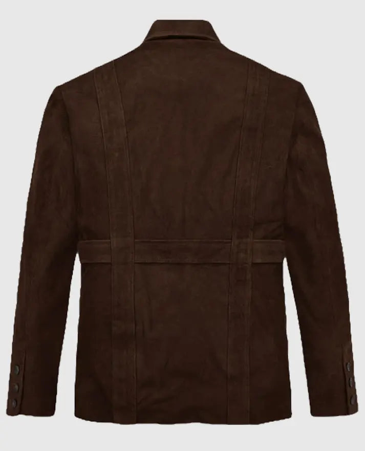 Men's Safari Dune Suede Leather Blazer 