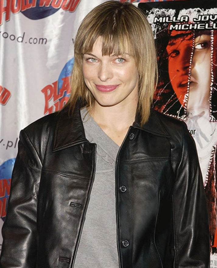 Milla Jovovich Leather Jacket
