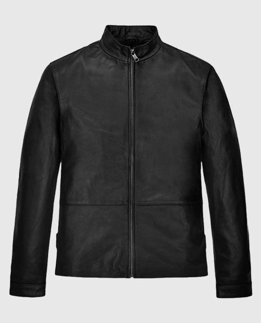 Minority Report Tom Cruise John Anderton Leather Black Jacket