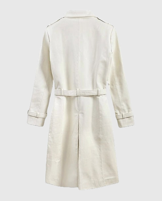  Mission Impossible Fallout Vanessa Kirby Leather Long Coat