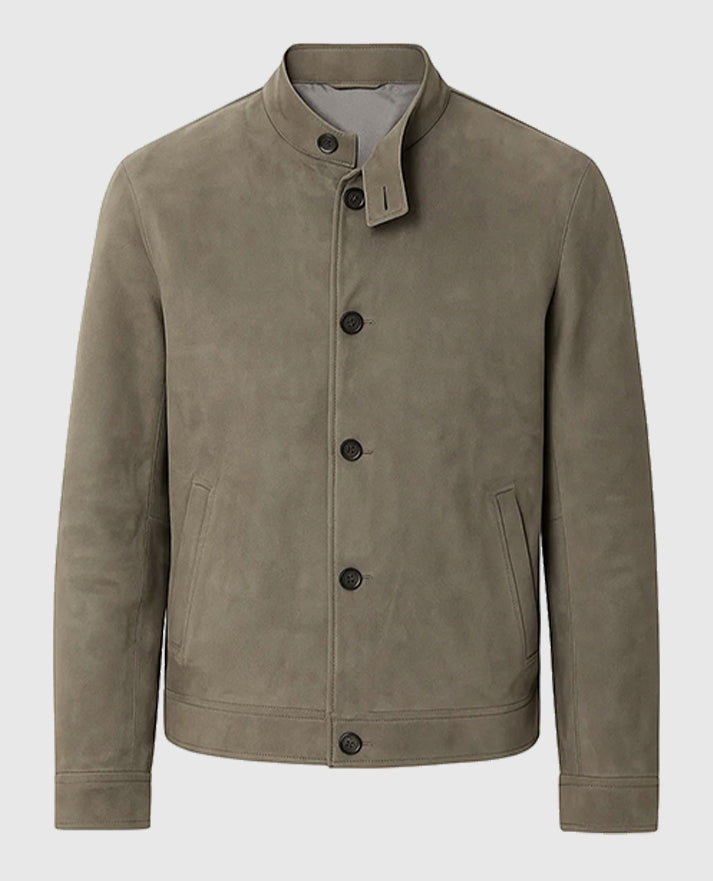 Mission Impossible Rogue Nation Jeremy Renner Suede Gray Jacket