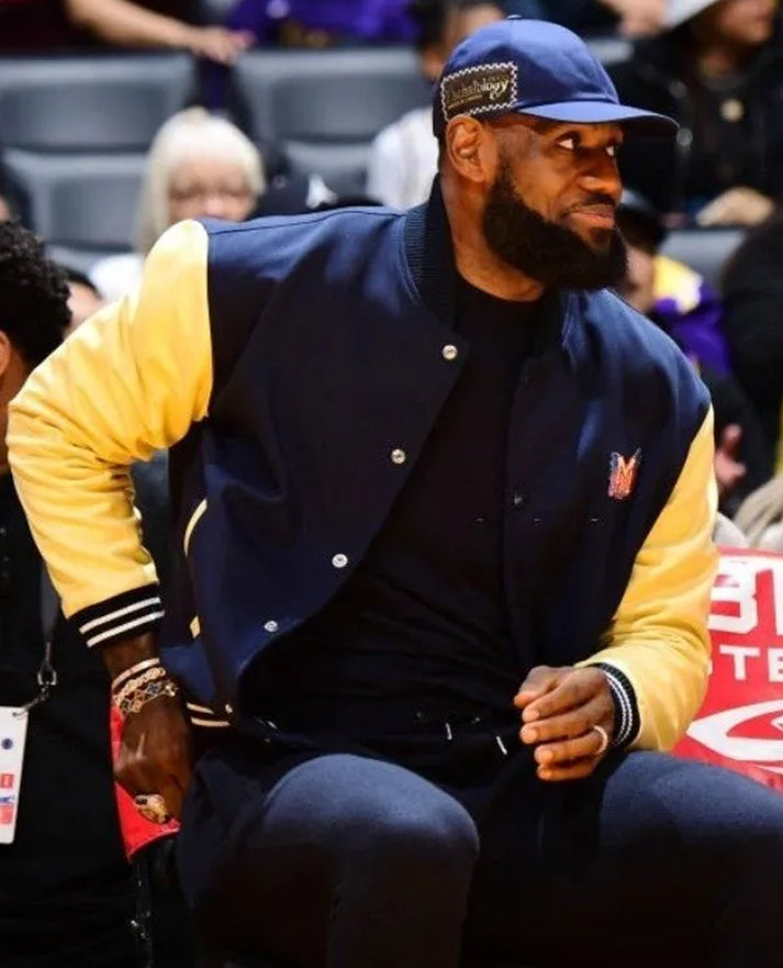 NBA 2023 LeBron James  Varsity Blue Jacket