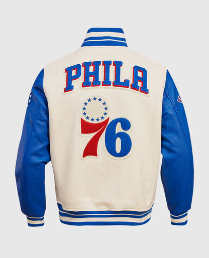 NBA Philadelphia 76ers Rib Wool Varsity Jacket