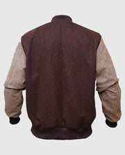 Payday 2 Hotline Miami Brown Varsity Jacket