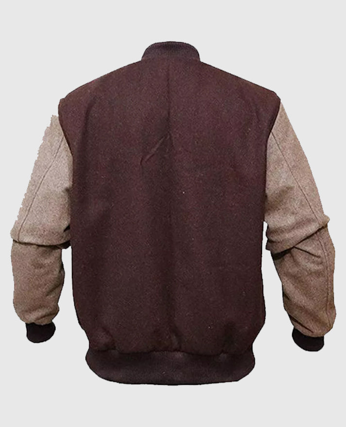 Payday 2 Hotline Miami Brown Varsity Jacket