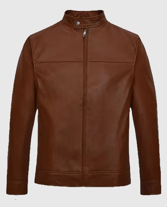 Red Hood Jason Todd Brown Leather Jacket 