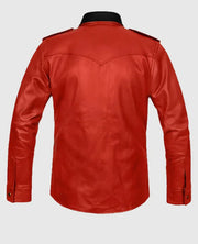  Red Native Leather Jacket
