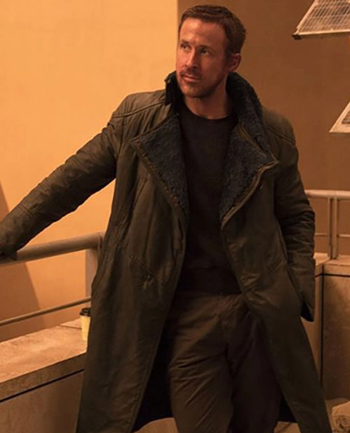 Ryan Gosling Blade Runner 2049 Brown Leather Long Coat