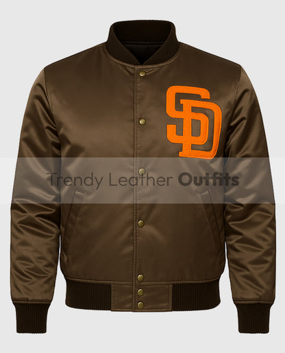 San Diego Padres Emma Stone Varsity Jacket