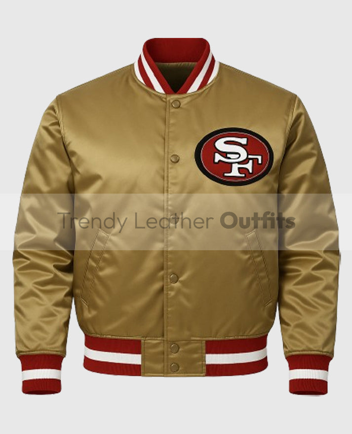 San Francisco 49ers Gold Varsity Jacket