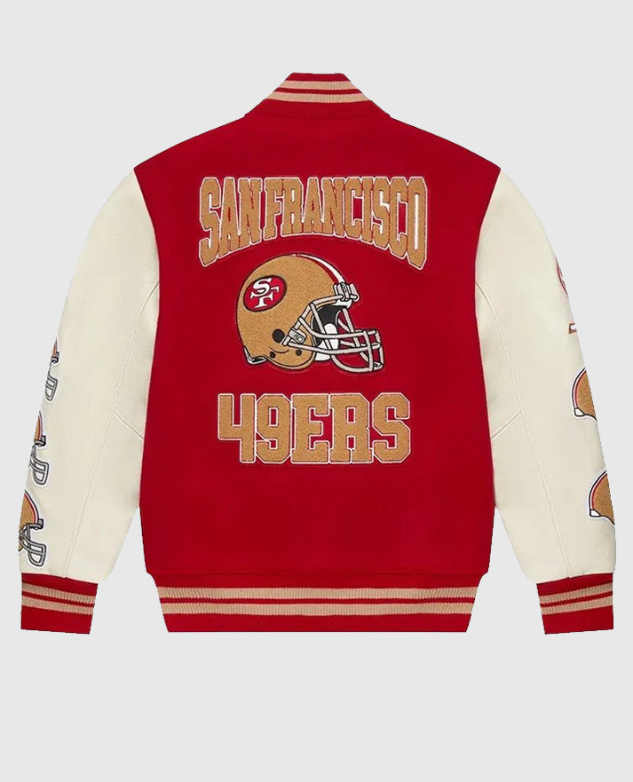 San Francisco 49ers Ovo Red Varsity Jacket