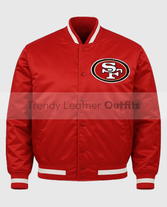 San Francisco 49ers Red Varsity Jacket
