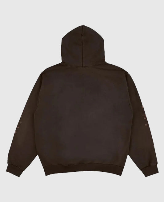 Sp5der x Travis Scott Cactus Jack Days Before Rodeo Brown Hoodie